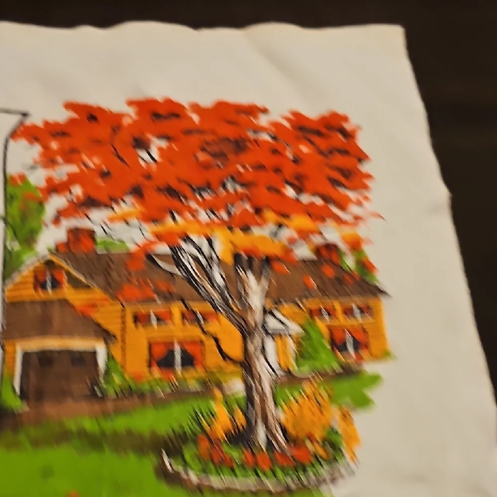NEW VINTAGE RETRO Tea Towel Calender 1968 Kitchen Linen Excellent SHAPE!!!